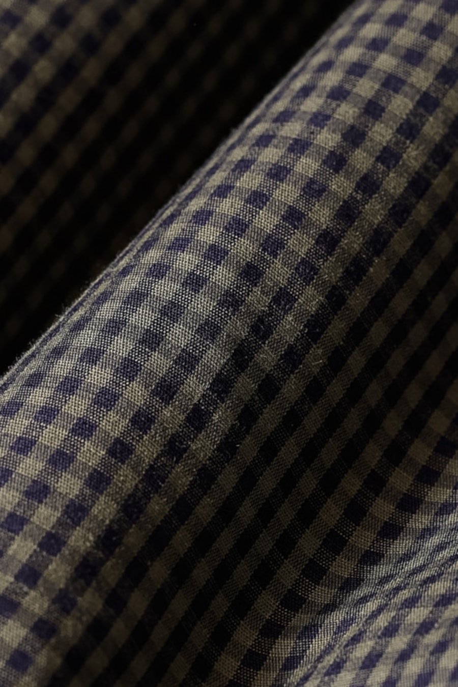 Camisa Manga Curta Regular Micro Xadrez Damero Verde/Marinho — foto 6 de 6