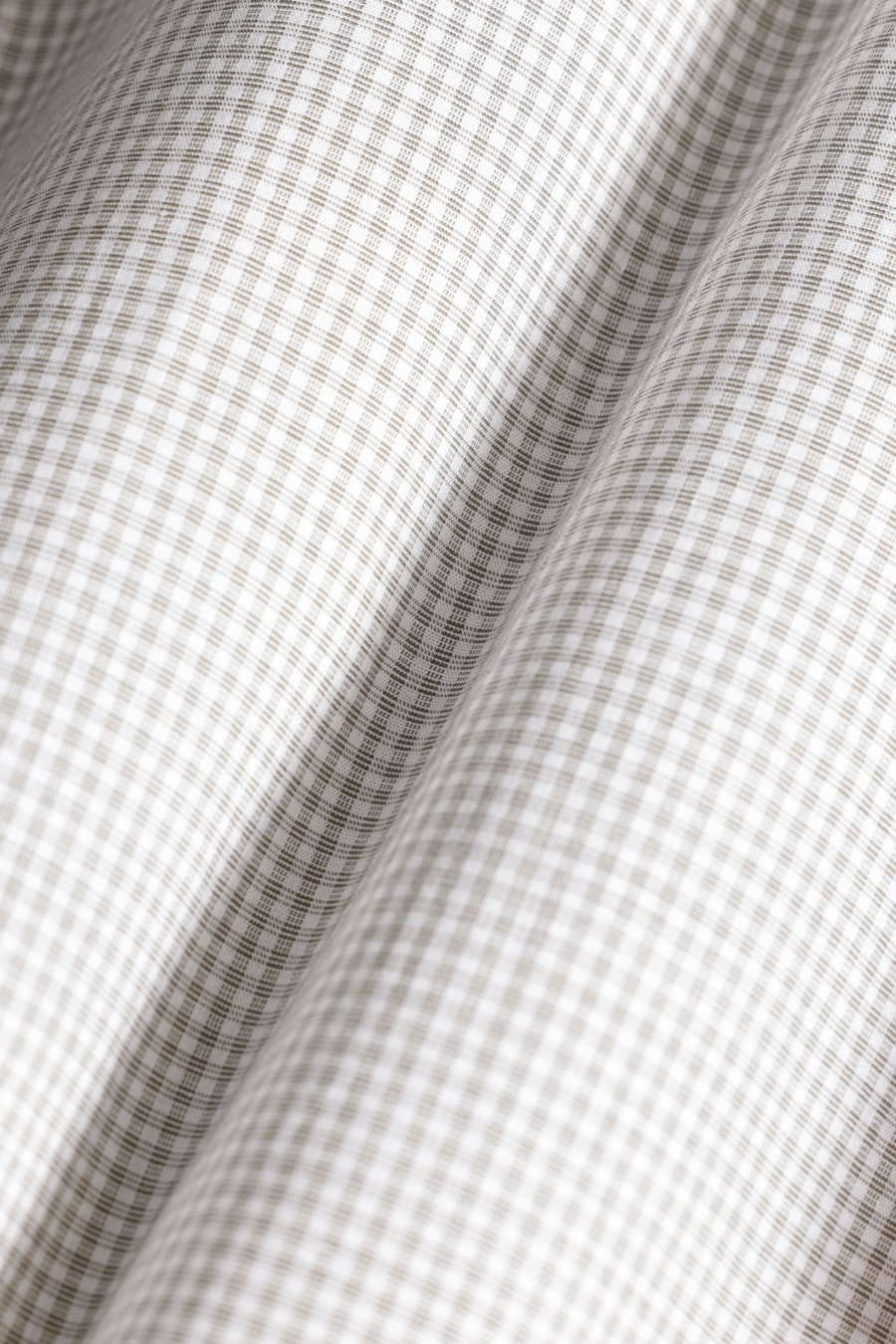 Camisa Manga Curta Regular Micro Xadrez Stretch Branco C/ Verde Medio — foto 7 de 7