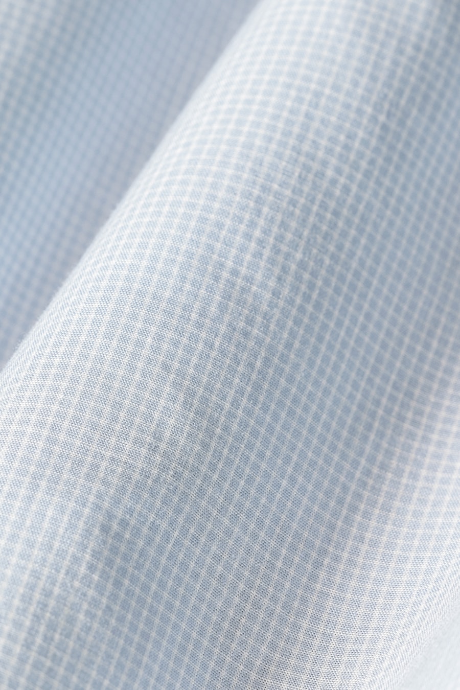 Camisa Manga Curta Regular Mini Xadrez Azul Claro C/Branco — foto 6 de 6