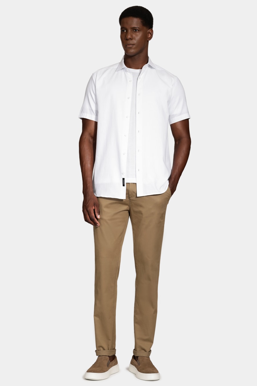 Camisa Manga Curta Regular Nature Line Branco — foto 2 de 6