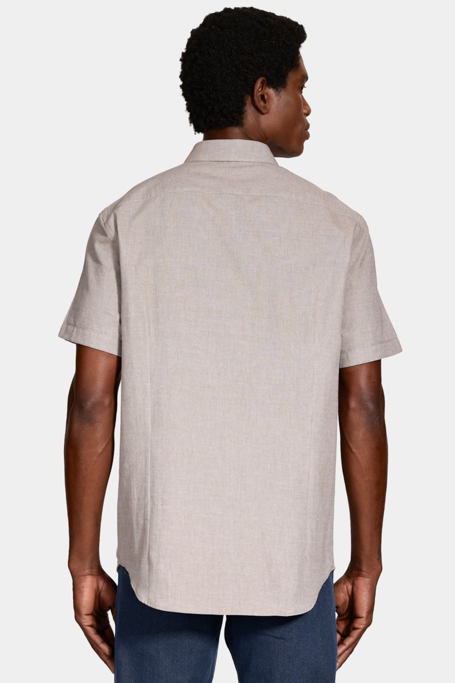 Camisa Manga Curta Regular Nature Line Caqui — foto 4 de 6