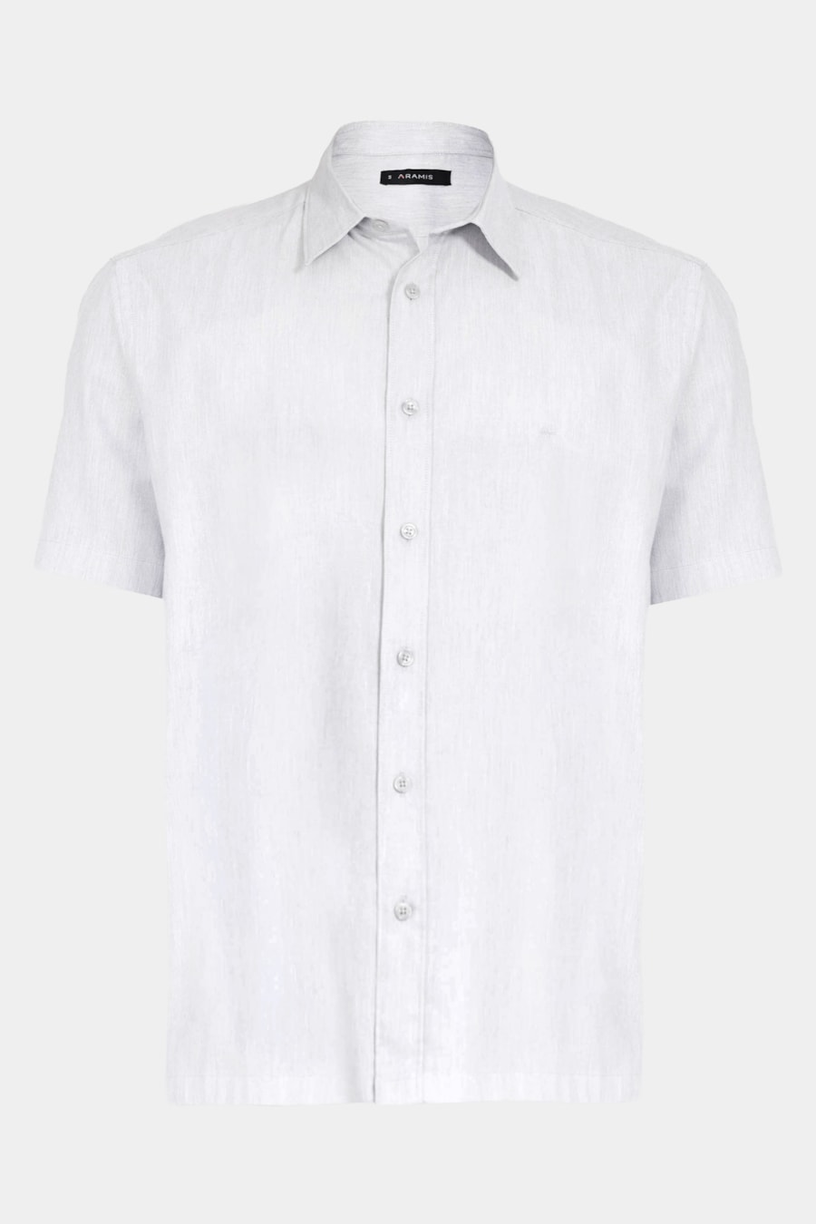 Camisa Manga Curta Regular Oxford Liocel Cinza — foto 5 de 6