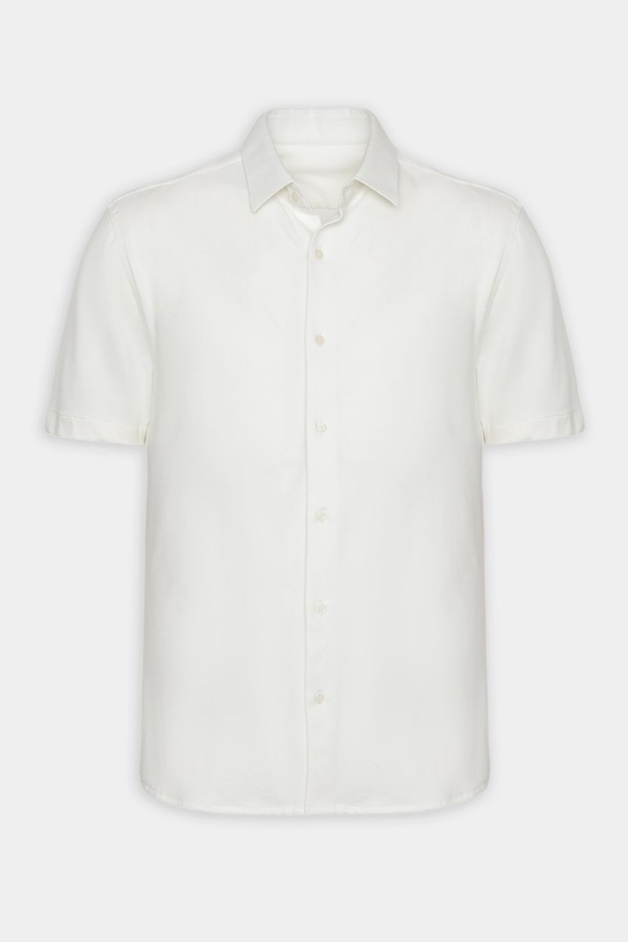 Camisa Manga Curta Regular Poliamida Piquet Off White — foto 5 de 5