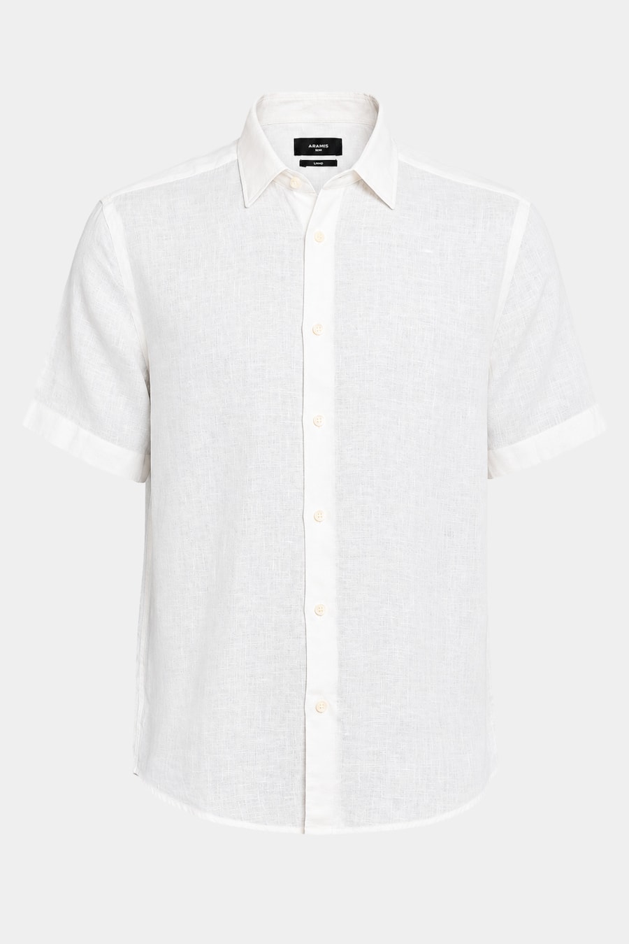 Camisa Manga Curta Regular Puro Linho Off White — foto 5 de 5