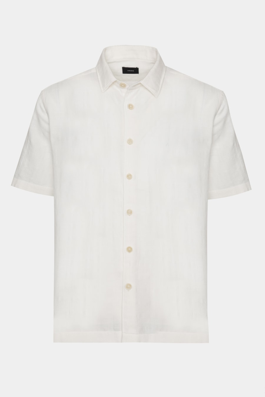 Camisa Manga Curta Regular Quadriculada Rustica Off White — foto 5 de 6