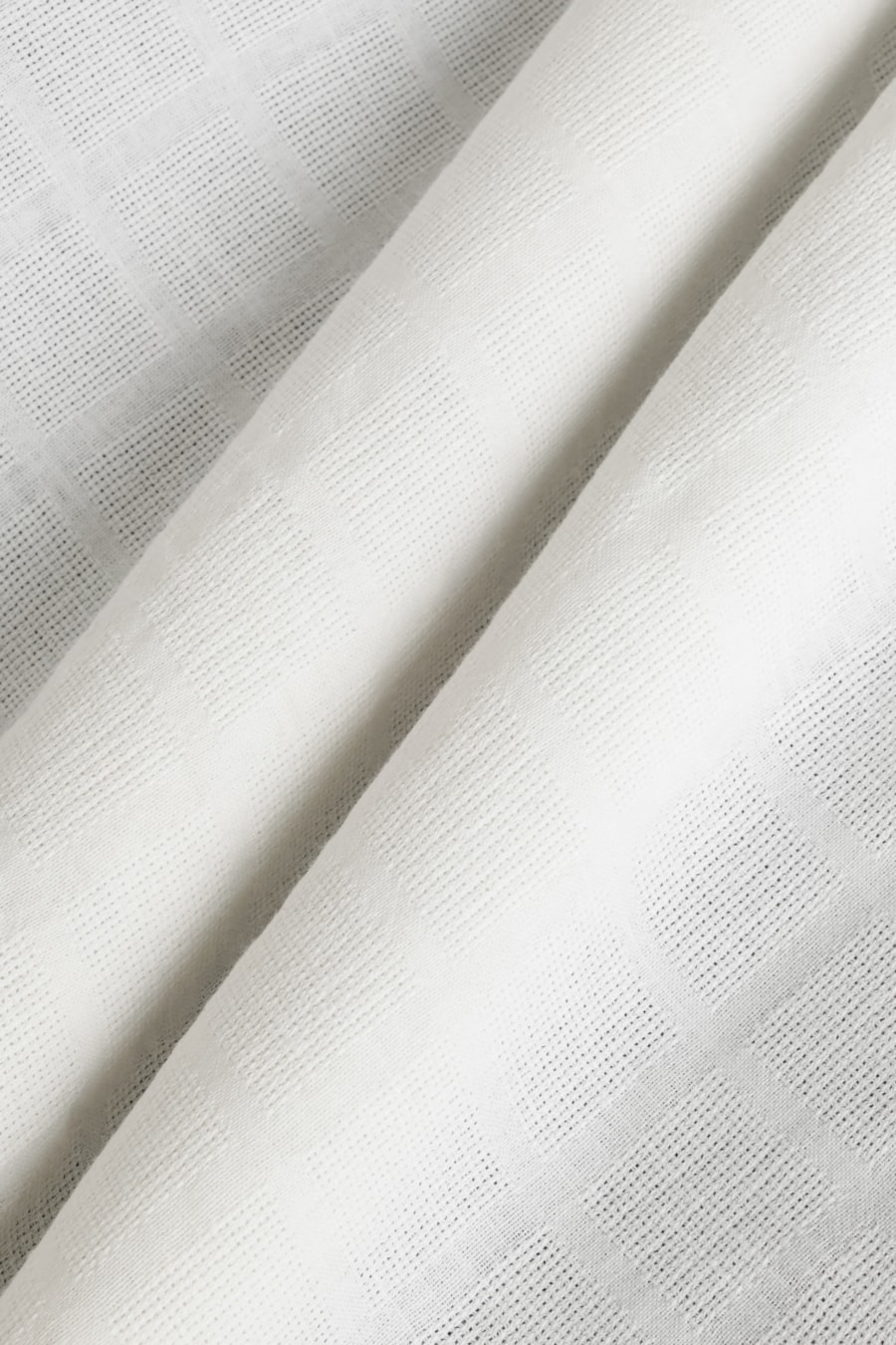 Camisa Manga Curta Regular Quadriculada Rustica Off White — foto 6 de 6