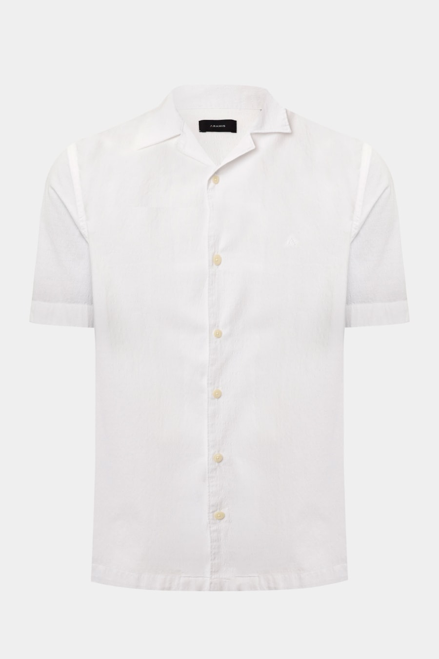 Camisa Manga Curta Regular Seersucker Lisa Branco — foto 5 de 6