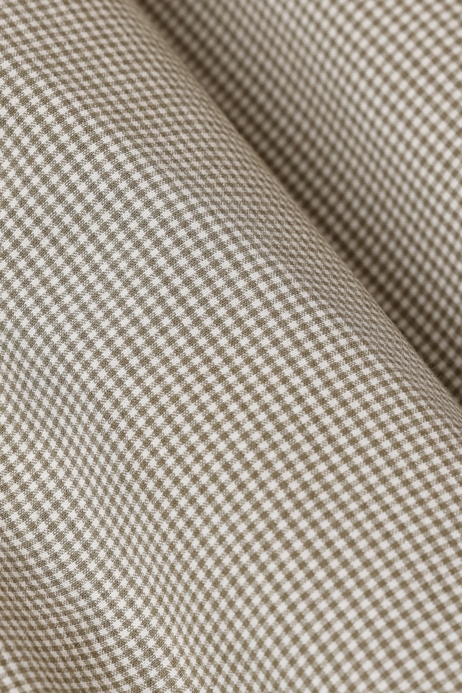 Camisa Manga Curta Regular Seersucker Micro Xadrez Branco C/Verde — foto 6 de 6