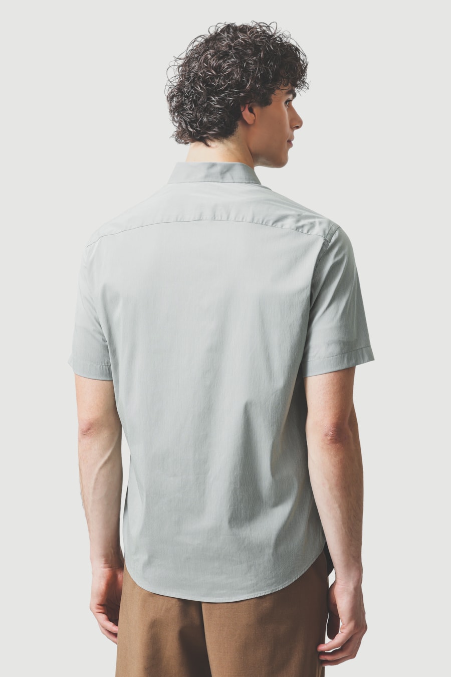 Camisa Manga Curta Regular Tech Micro Xadrez Verde C/ Branco — foto 4 de 6