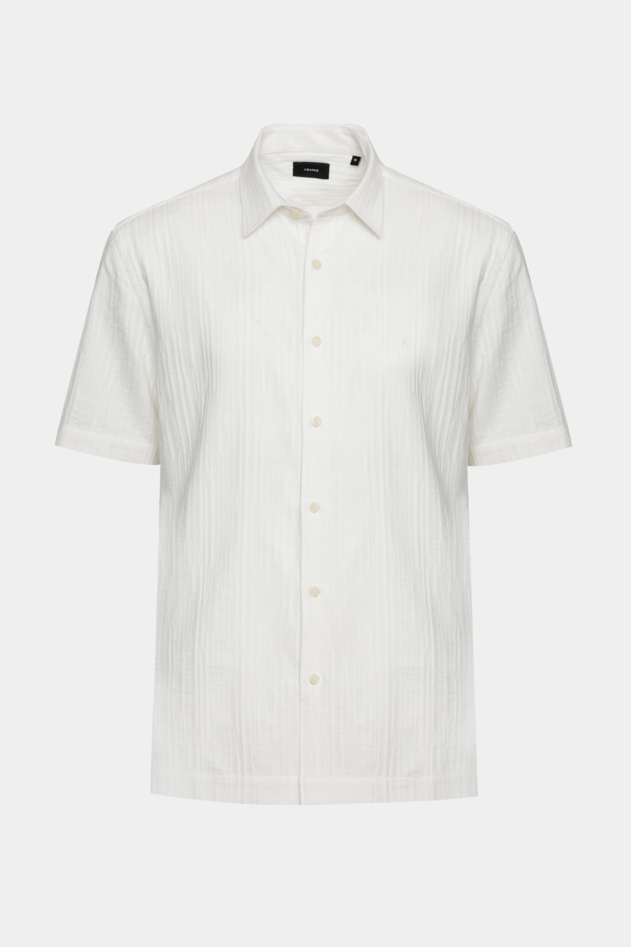 Camisa Manga Curta Regular Textura Jacquard Off White — foto 5 de 6