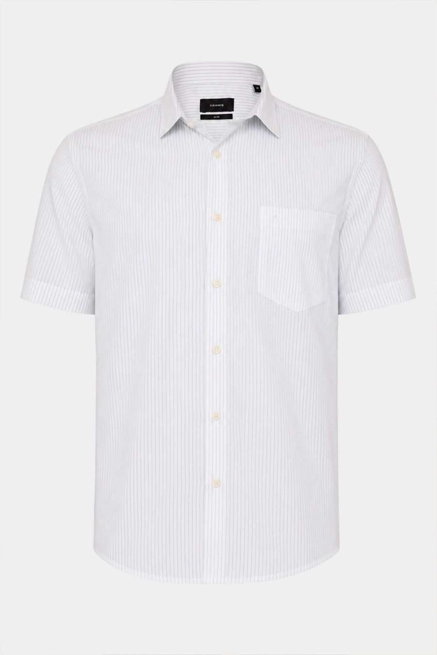 Camisa Manga Curta Regular Xadrez Duas Cores Branco C/Caqui — foto 5 de 6