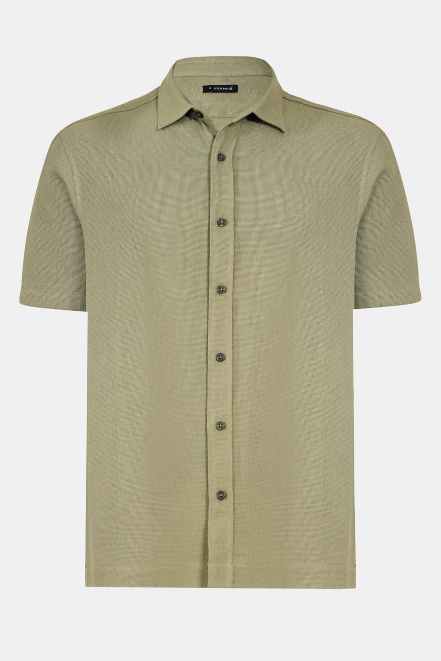 Camisa Manga Curta Regular Zurique Verde Militar — foto 5 de 6