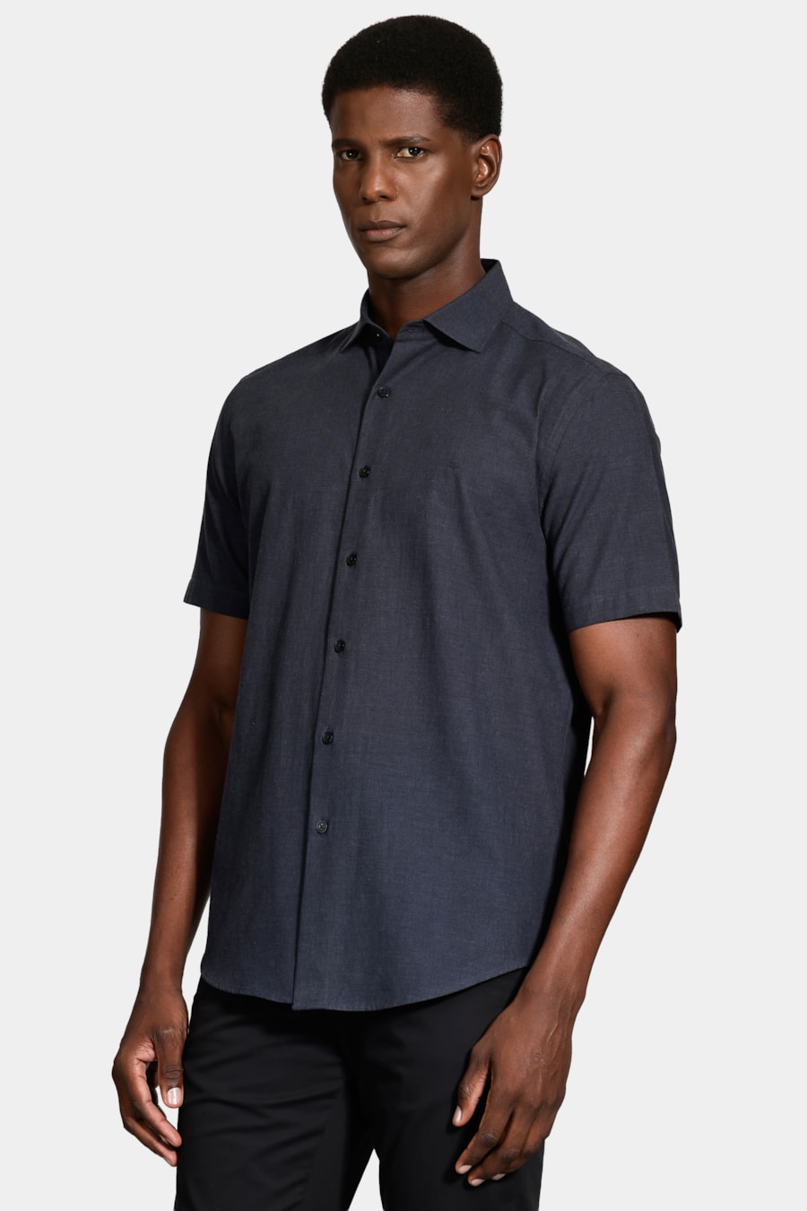 Camisa Manga Curta Sl Ns Black Marinho — foto 1 de 6