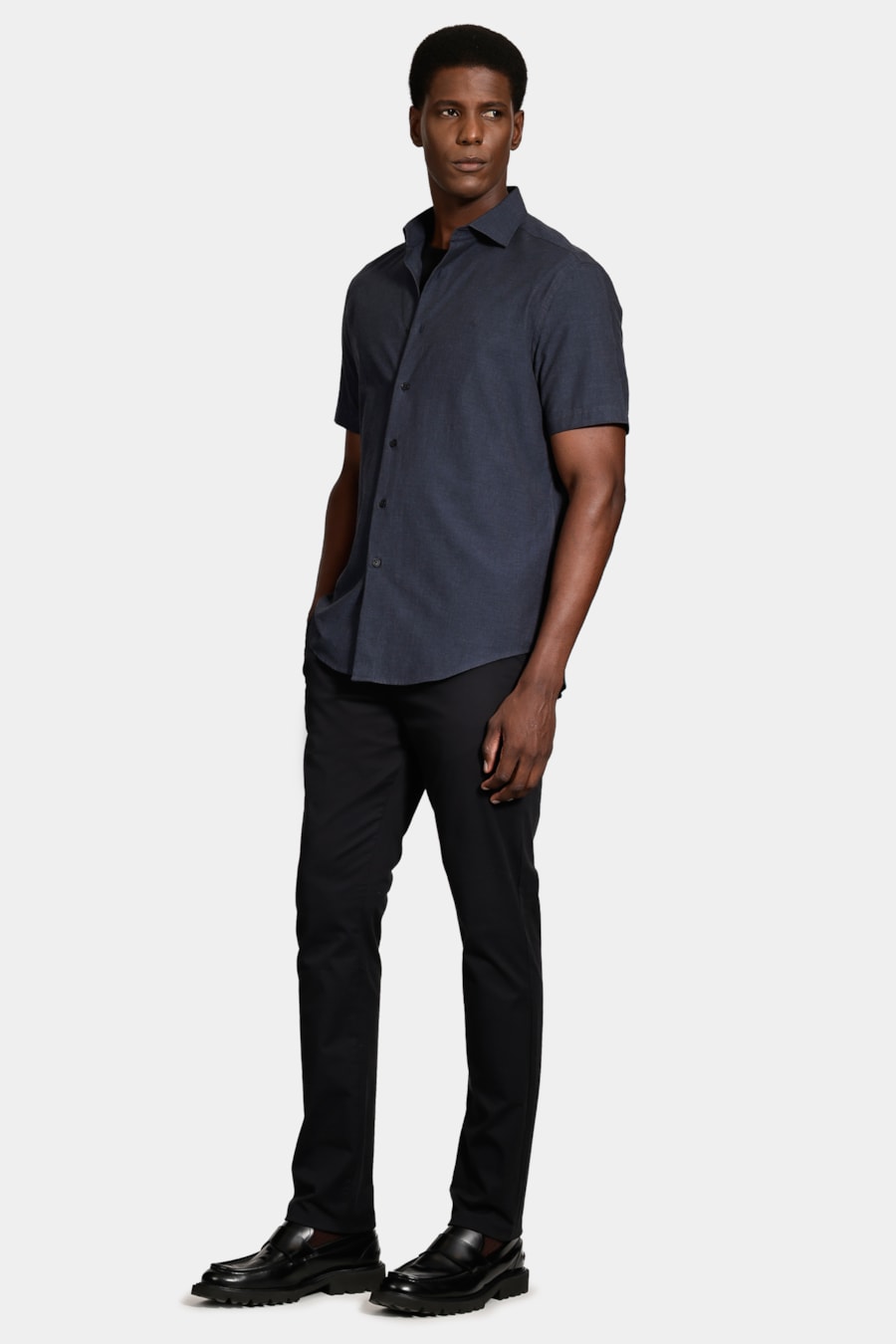 Camisa Manga Curta Sl Ns Black Marinho — foto 2 de 6