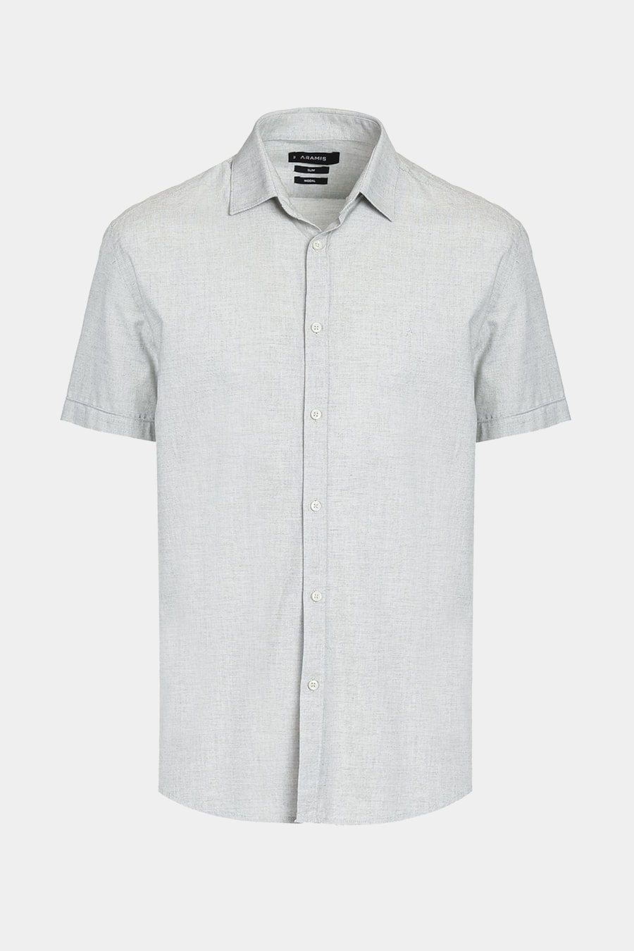 Camisa Manga Curta Slim Algodão Modal Boa Vista Verde Pistache — foto 6 de 6