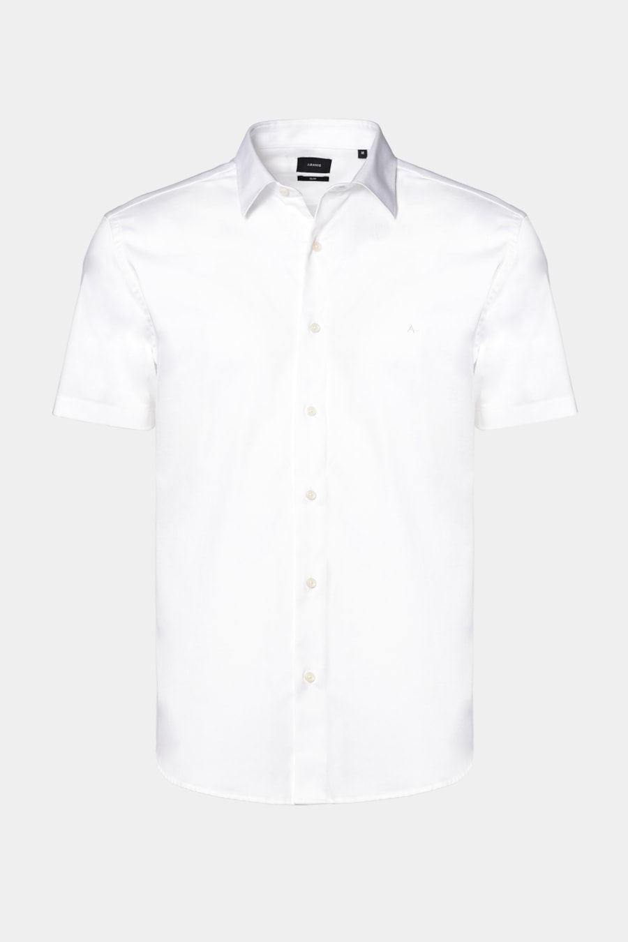 Camisa Manga Curta Slim Cetim Hudson Branco — foto 6 de 7