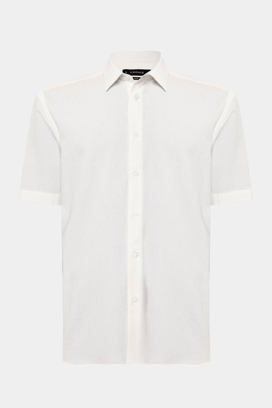 Camisa Manga Curta Slim Cotton Ocean Branco — foto 5 de 5