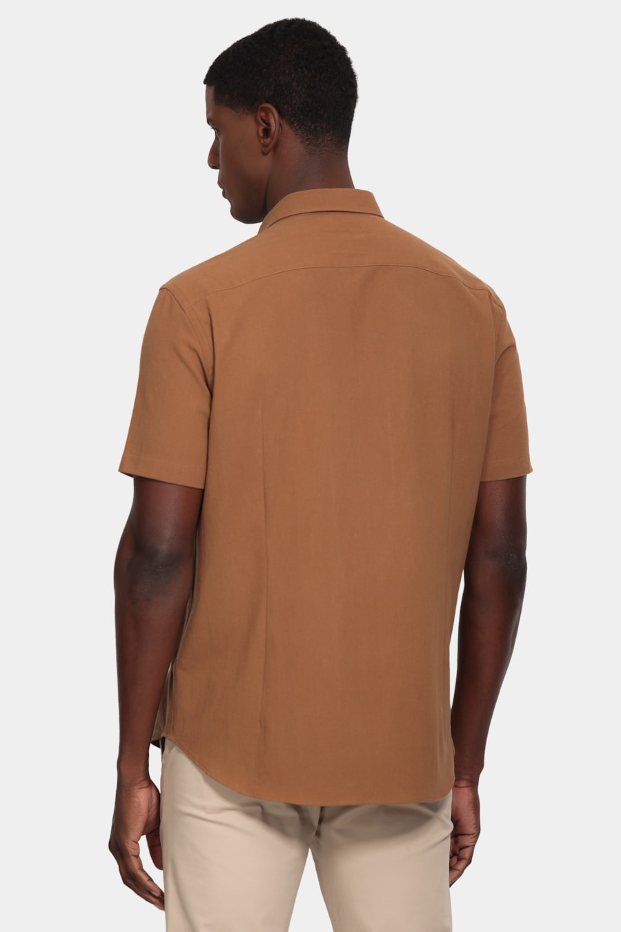 Camisa Manga Curta Slim Cotton Ocean Madeira — foto 4 de 6