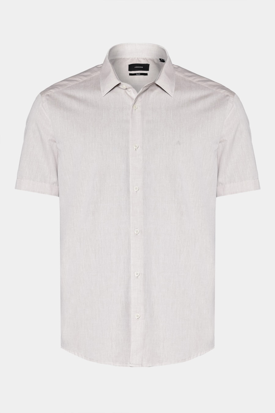 Camisa Manga Curta Slim em Algodao Willis Caqui — foto 5 de 6