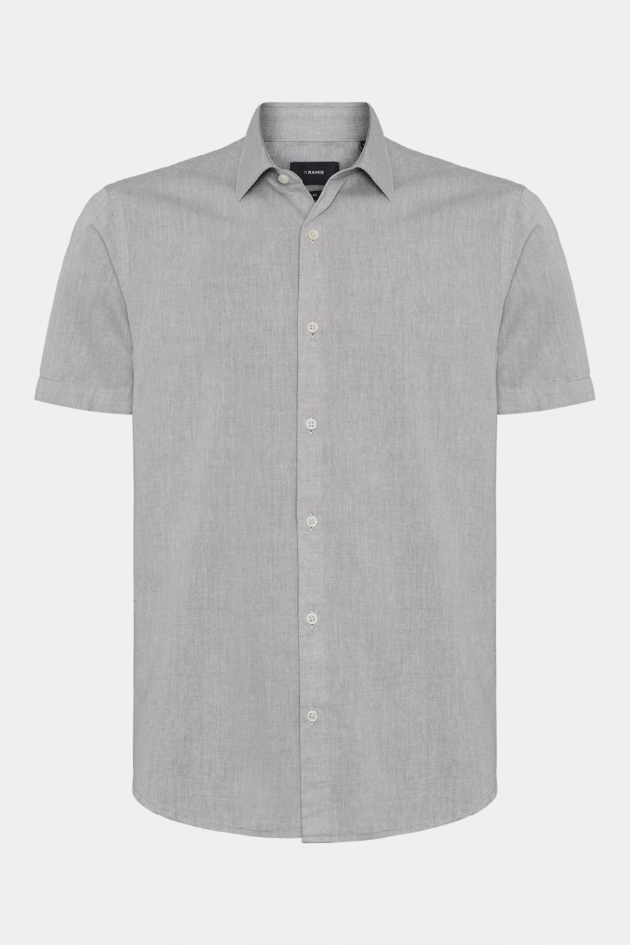 Camisa Manga Curta Slim em Algodao Willis Charuto — foto 6 de 7