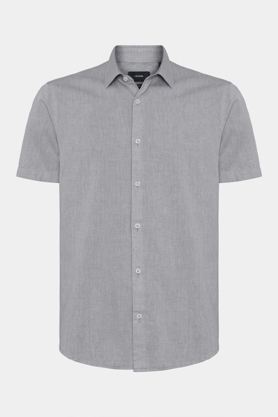 Camisa Manga Curta Slim em Algodao Willis Chumbo — foto 5 de 6