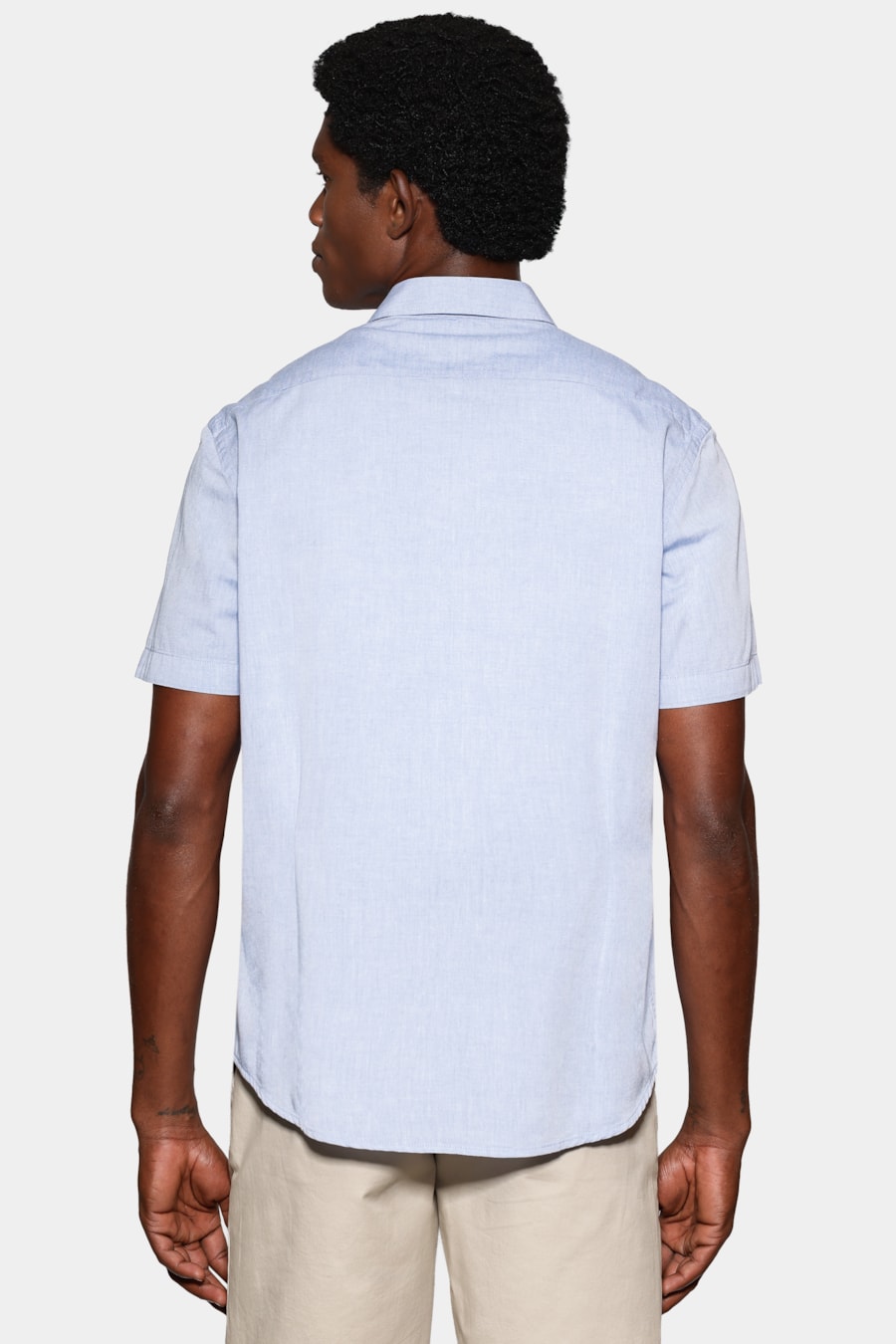 Camisa Manga Curta Slim em Algodao Willis Royal — foto 4 de 6