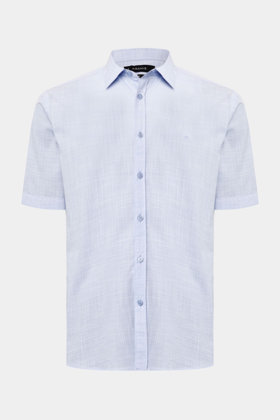Camisa Manga Curta Slim Flame Bay Azul Claro — foto 5 de 6