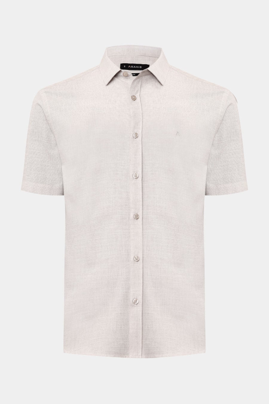 Camisa Manga Curta Slim Flame Soft Areia — foto 5 de 6