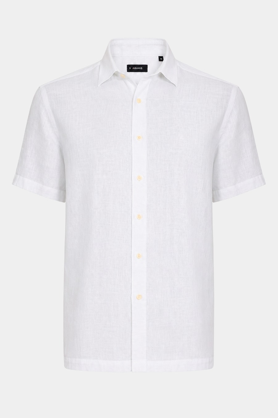 Camisa Manga Curta Slim Linho Malta Branco — foto 5 de 6