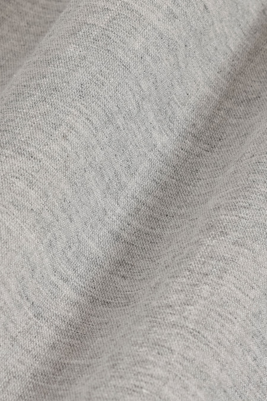 Camisa Manga Curta Slim Linho Mescla Cinza — foto 6 de 6