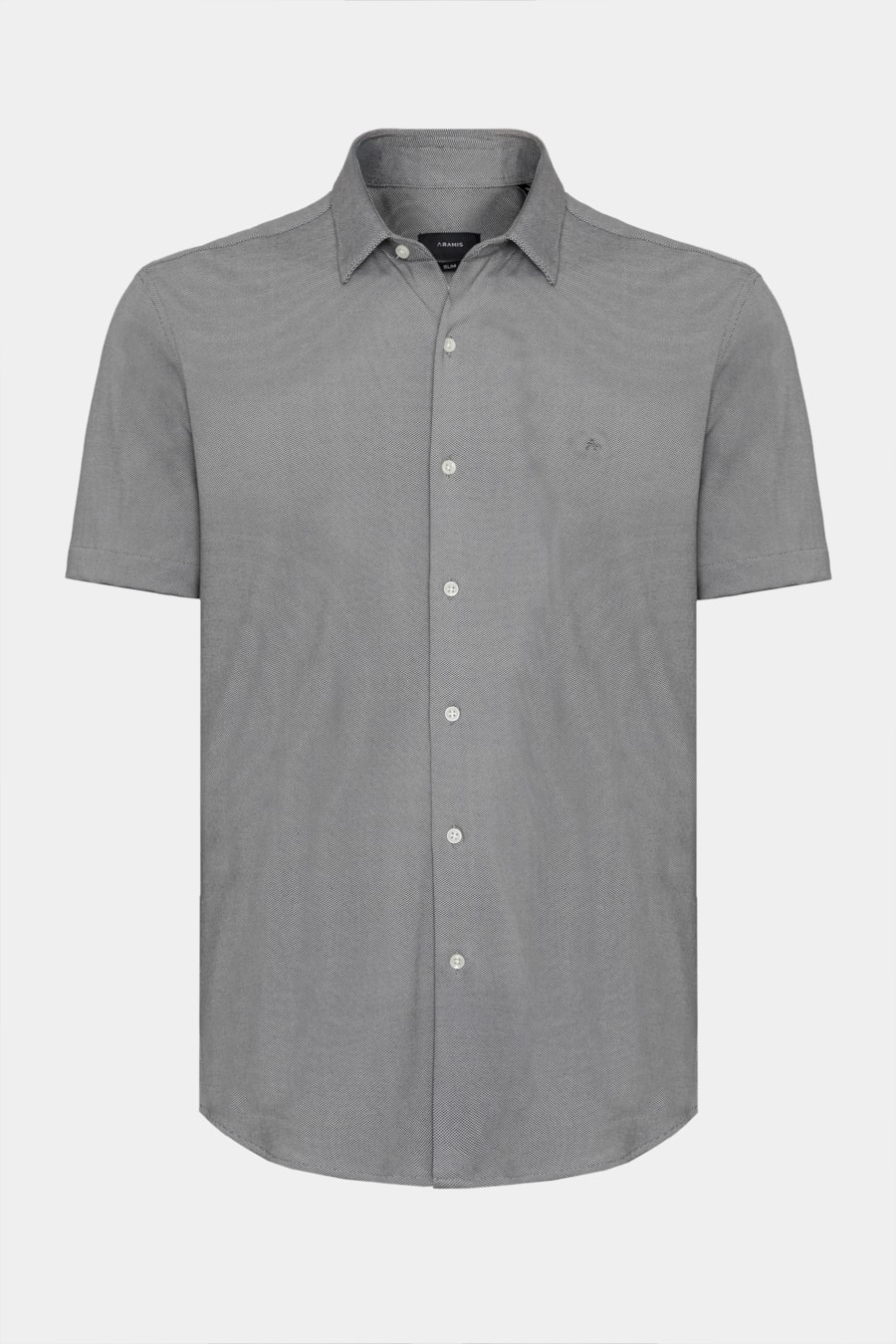 Camisa Manga Curta Slim Malha Mista Italia Aluminio — foto 5 de 6