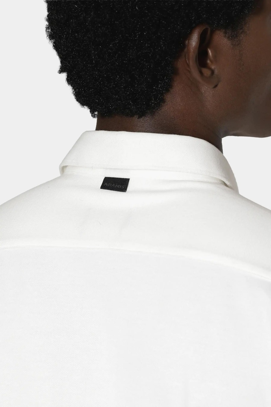 Camisa Manga Curta Slim Malha Mista Italia Off White — foto 4 de 7