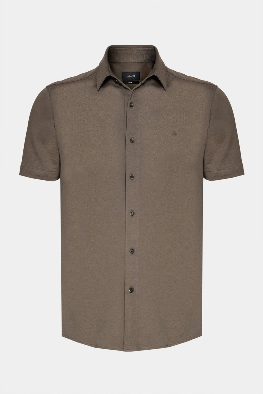 Camisa Manga Curta Slim Malha Mista Italia Verde — foto 6 de 7
