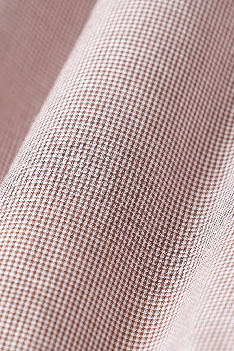 Camisa Manga Curta Slim Micro Xadrez Branco/ Havana — foto 6 de 6