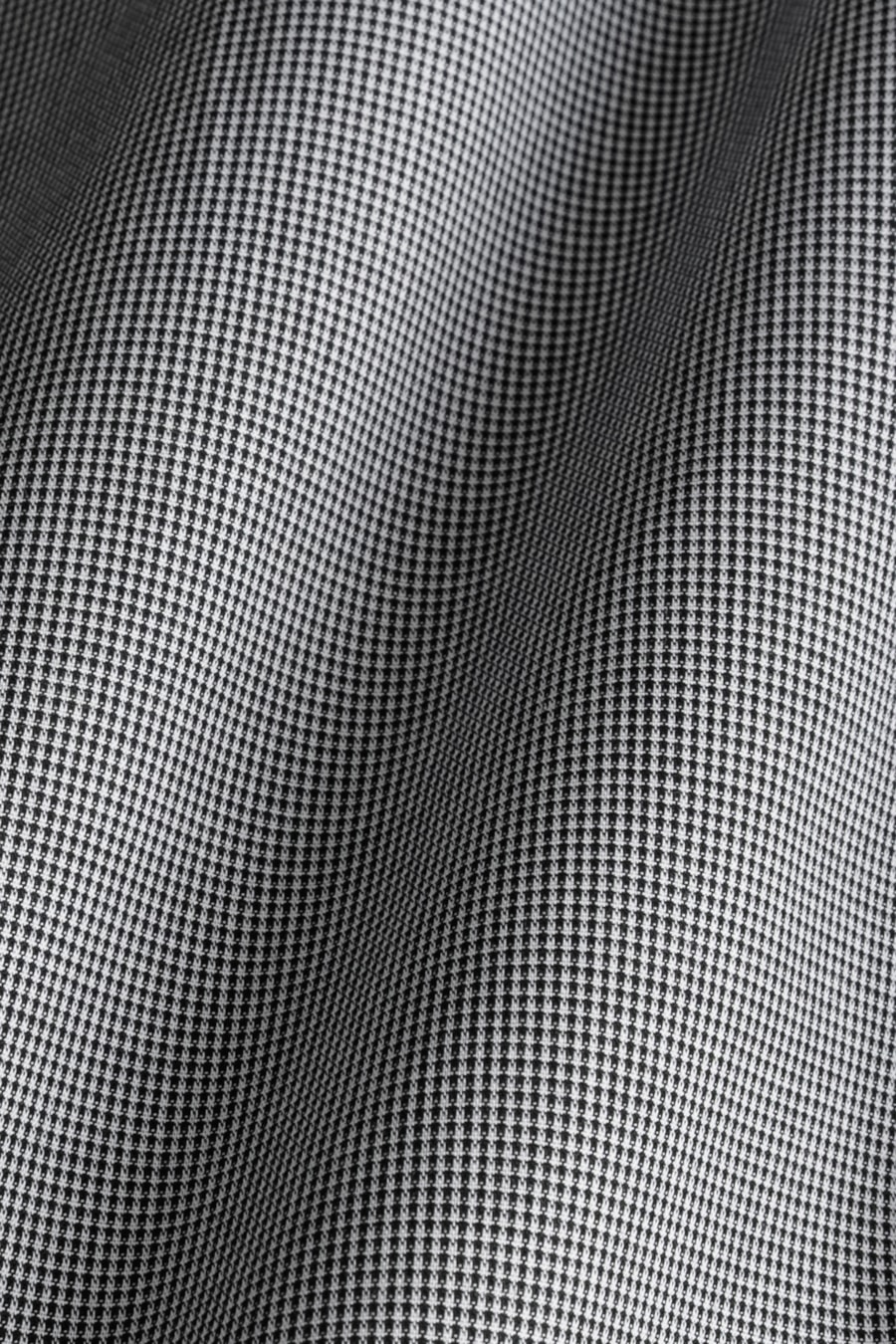 Camisa Manga Curta Slim Micro Xadrez Preto/Branco — foto 6 de 6