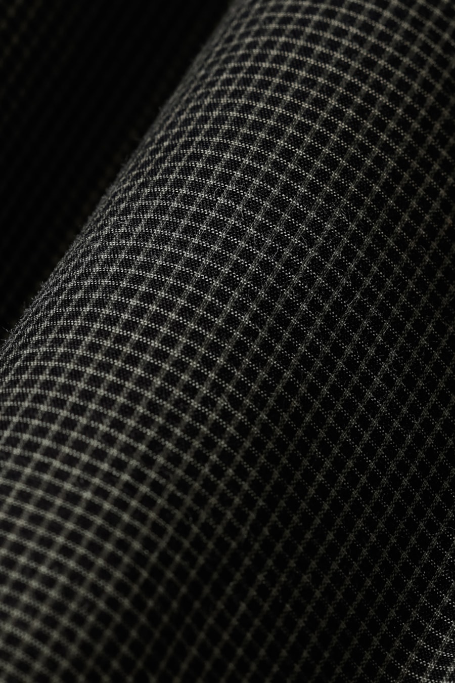 Camisa Manga Curta Slim Mini Xadrez Preto C/Verde — foto 6 de 6