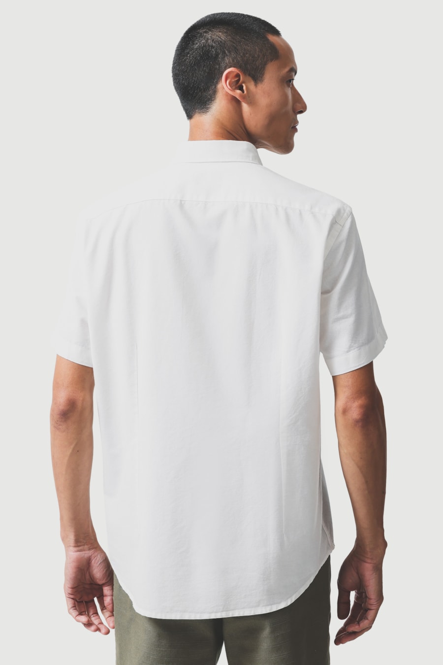 Camisa Manga Curta Slim Oxford Branco — foto 4 de 6