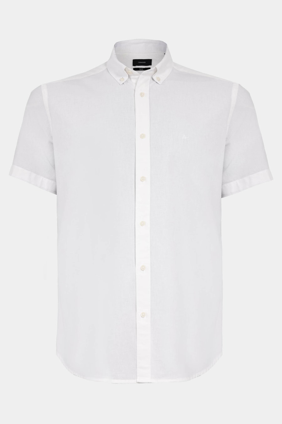 Camisa Manga Curta Slim Oxford Branco — foto 5 de 6