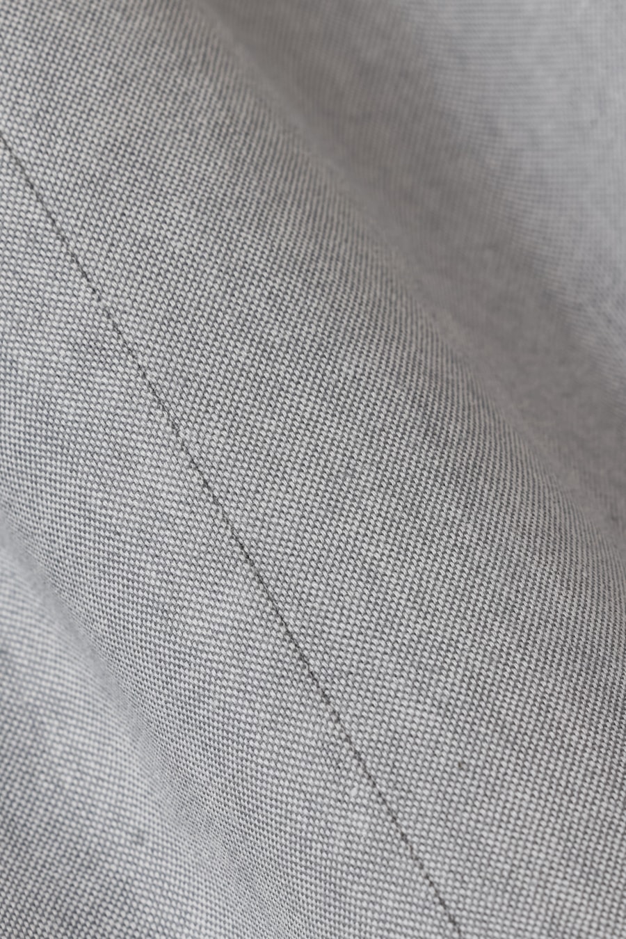 Camisa Manga Curta Slim Oxford Cinza — foto 6 de 6
