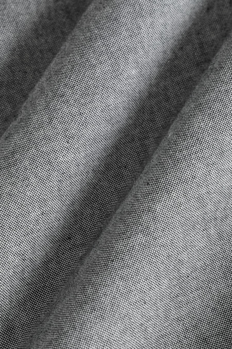 Camisa Manga Curta Slim Oxford Planalto Cinza Escuro — foto 6 de 6