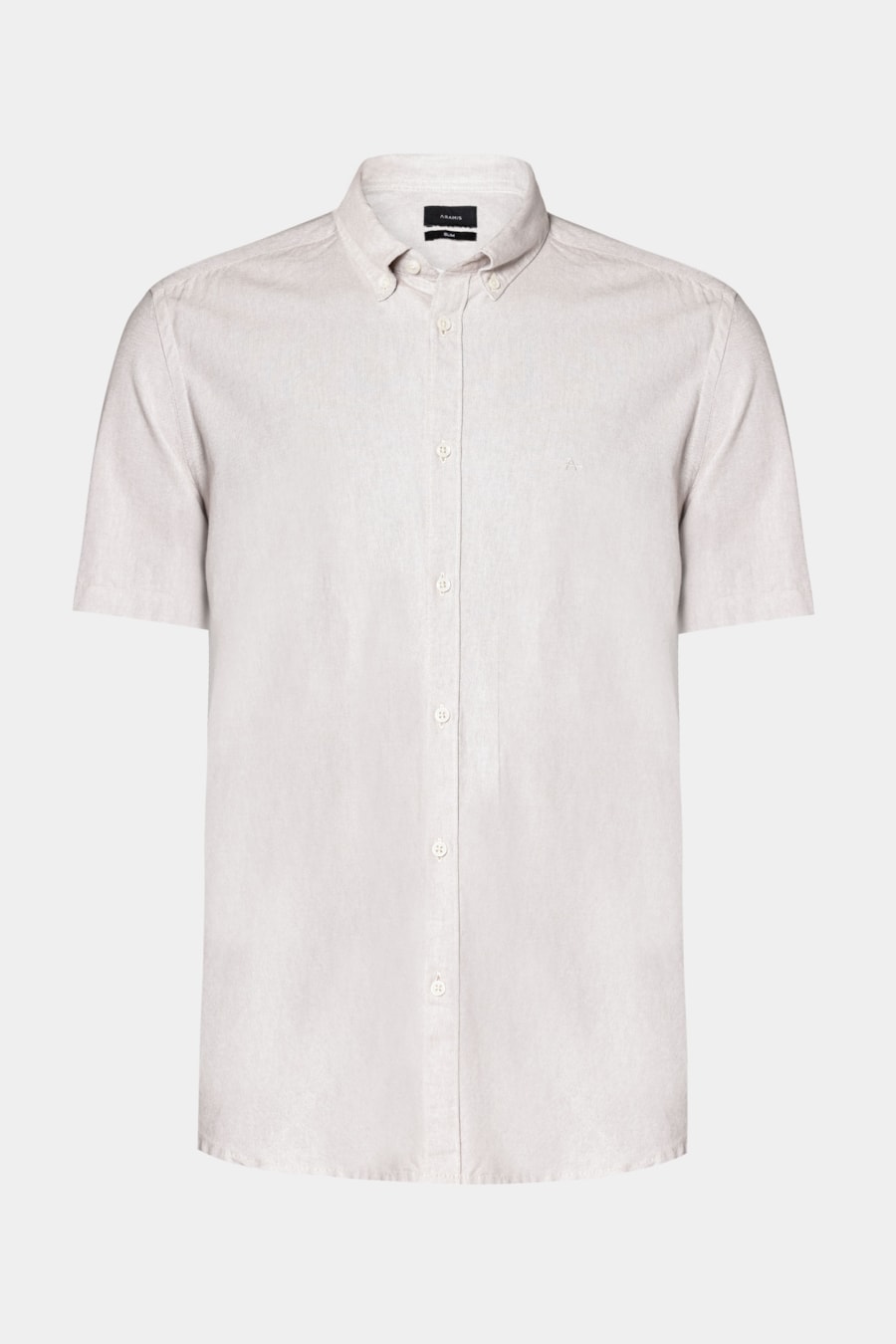 Camisa Manga Curta Slim Oxford Planalto Natural — foto 5 de 6