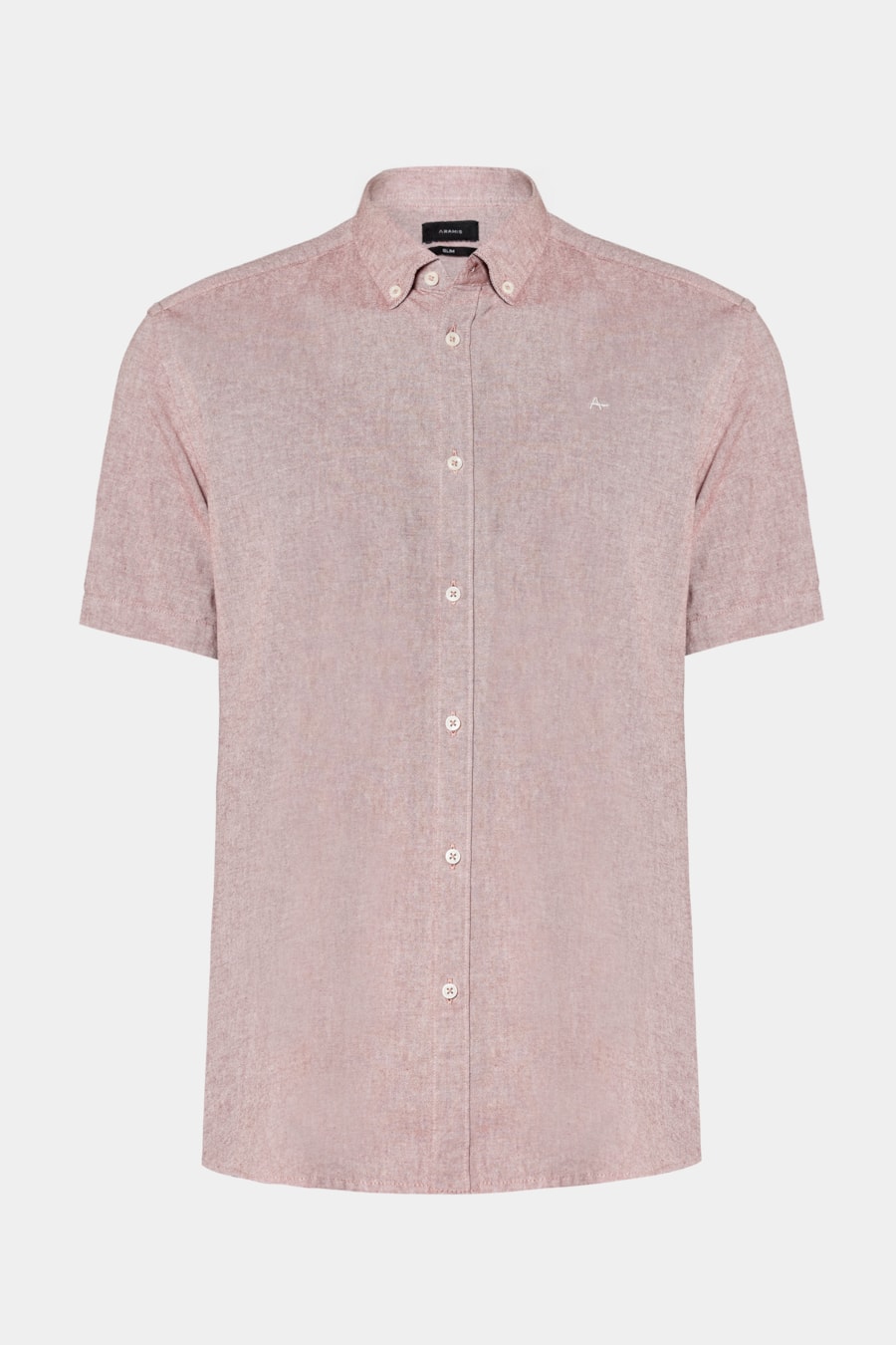 Camisa Manga Curta Slim Oxford Planalto Telha — foto 5 de 6