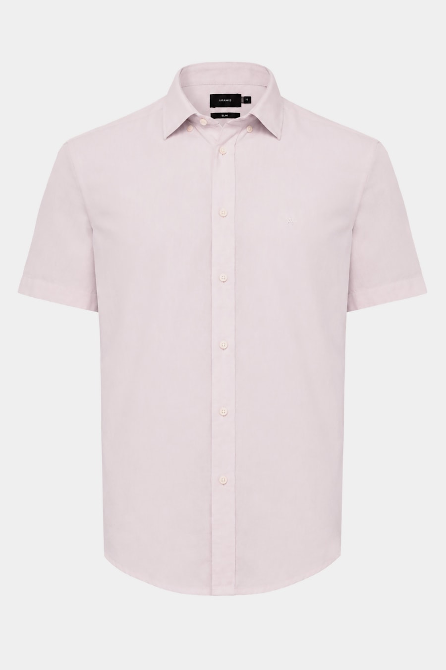 Camisa Manga Curta Slim Oxford Rosa — foto 5 de 6