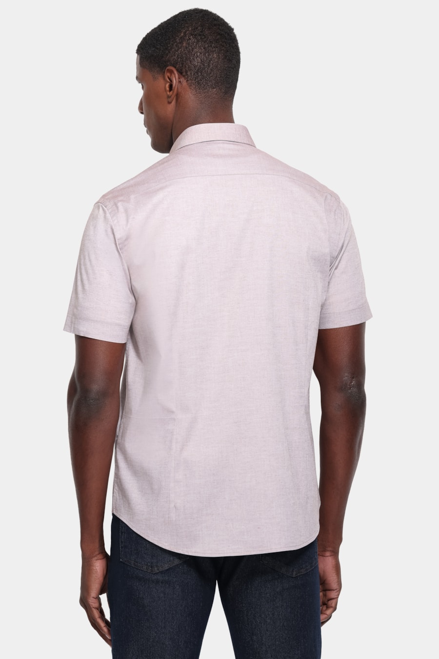 Camisa Manga Curta Slim Pinpoint Span Madeira — foto 4 de 6