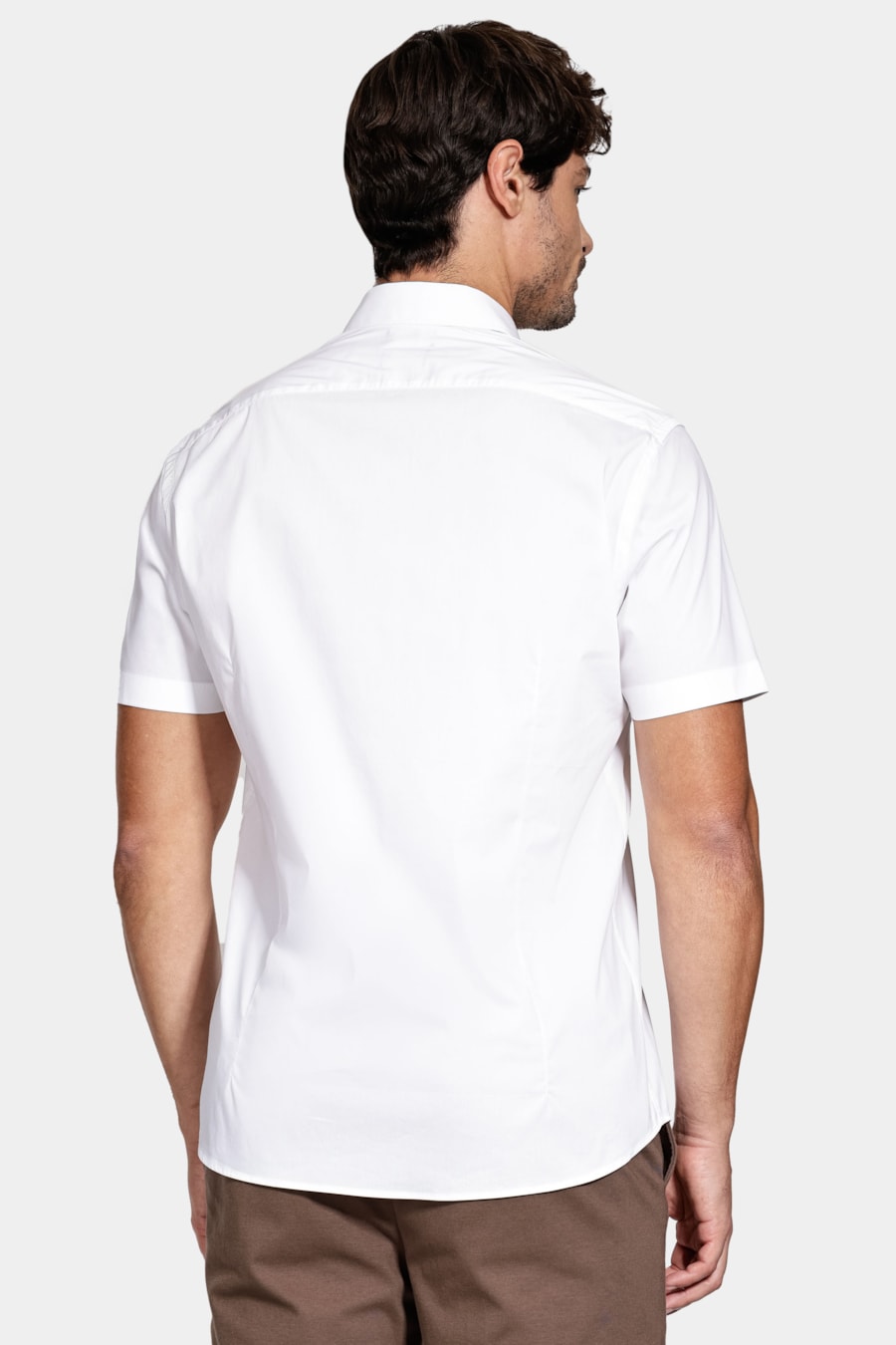 Camisa Manga Curta Slim Tech Branco — foto 4 de 6