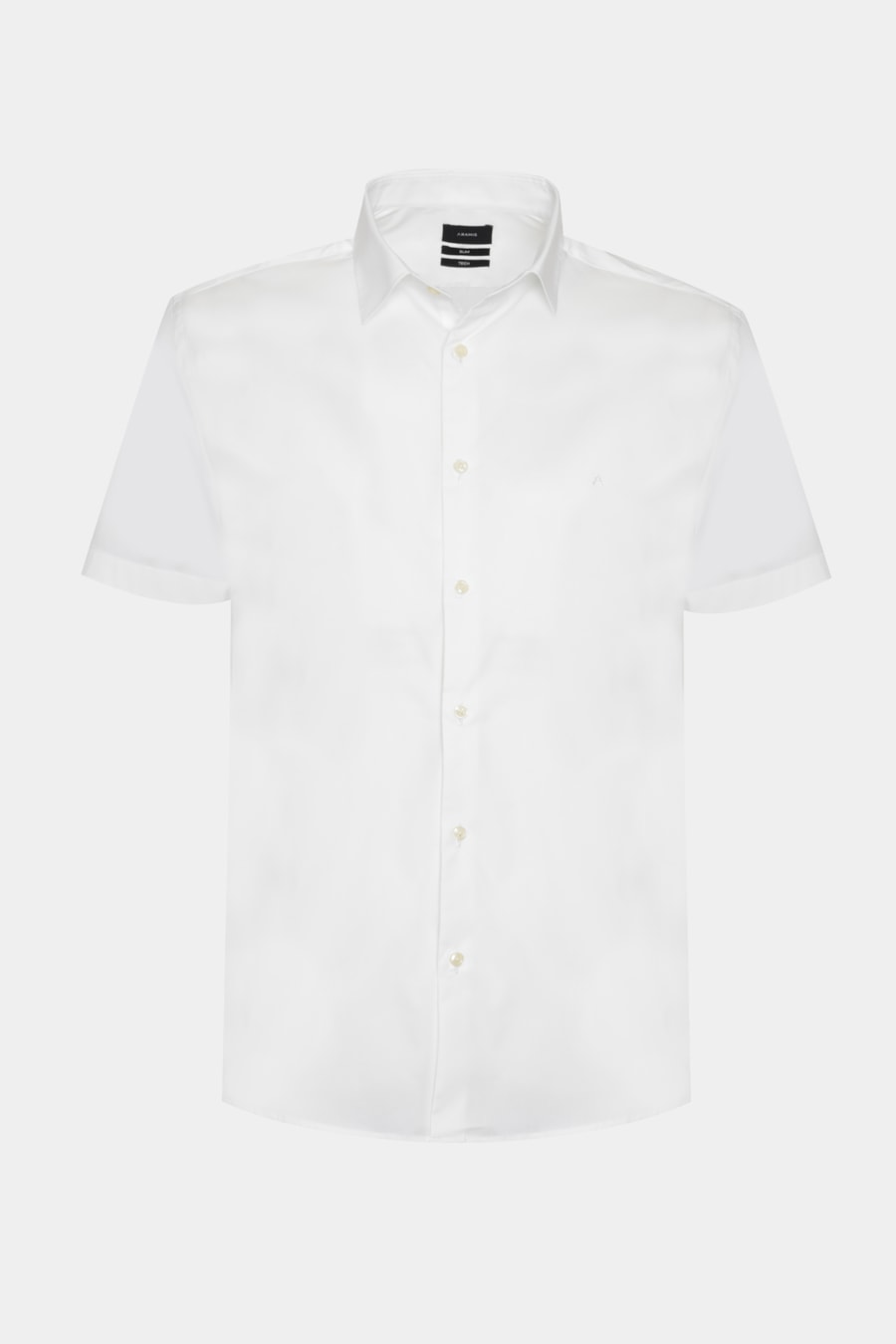 Camisa Manga Curta Slim Tech Branco — foto 5 de 6