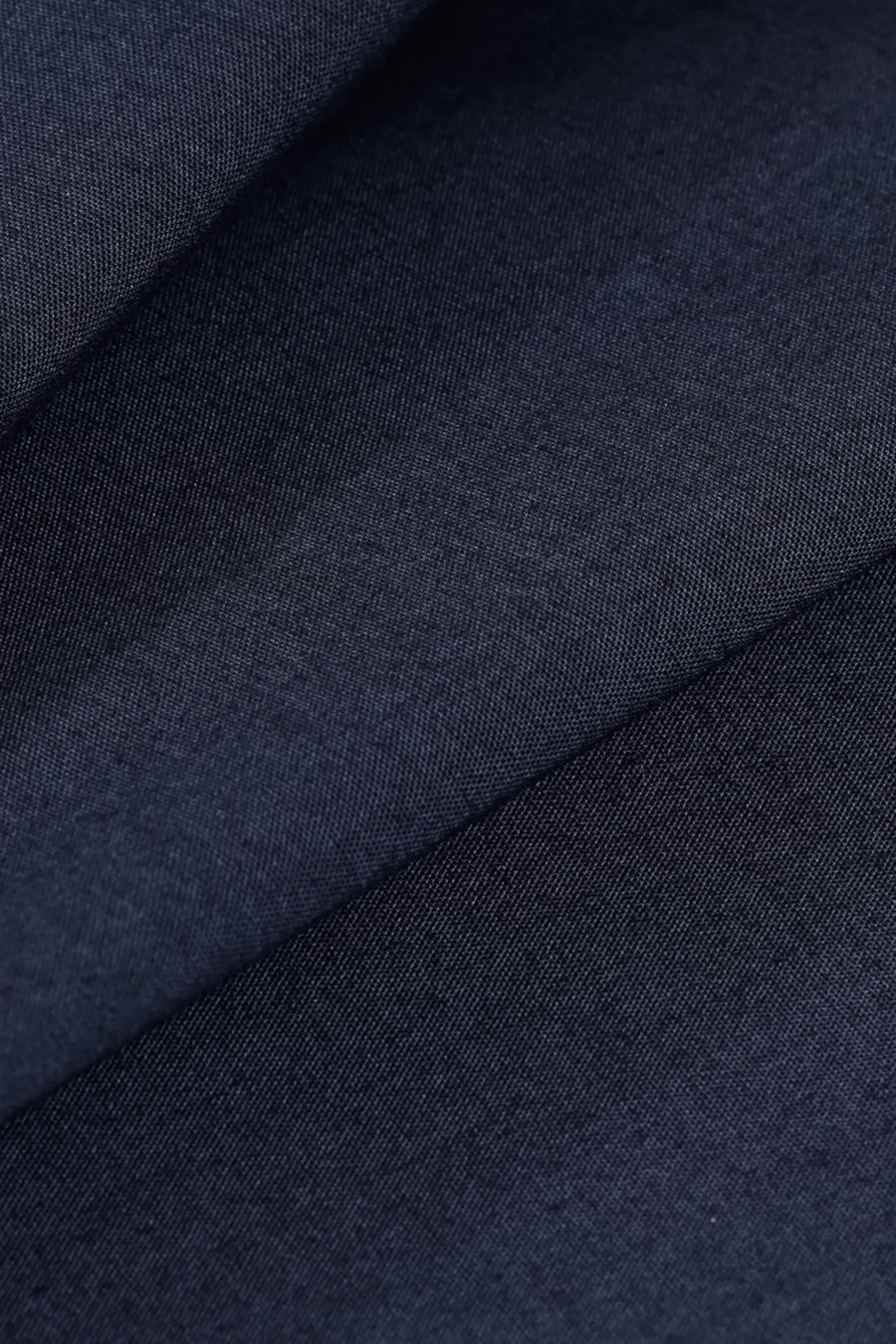 Camisa Manga Curta Slim Tricoline Stretch Liso Marinho — foto 5 de 6