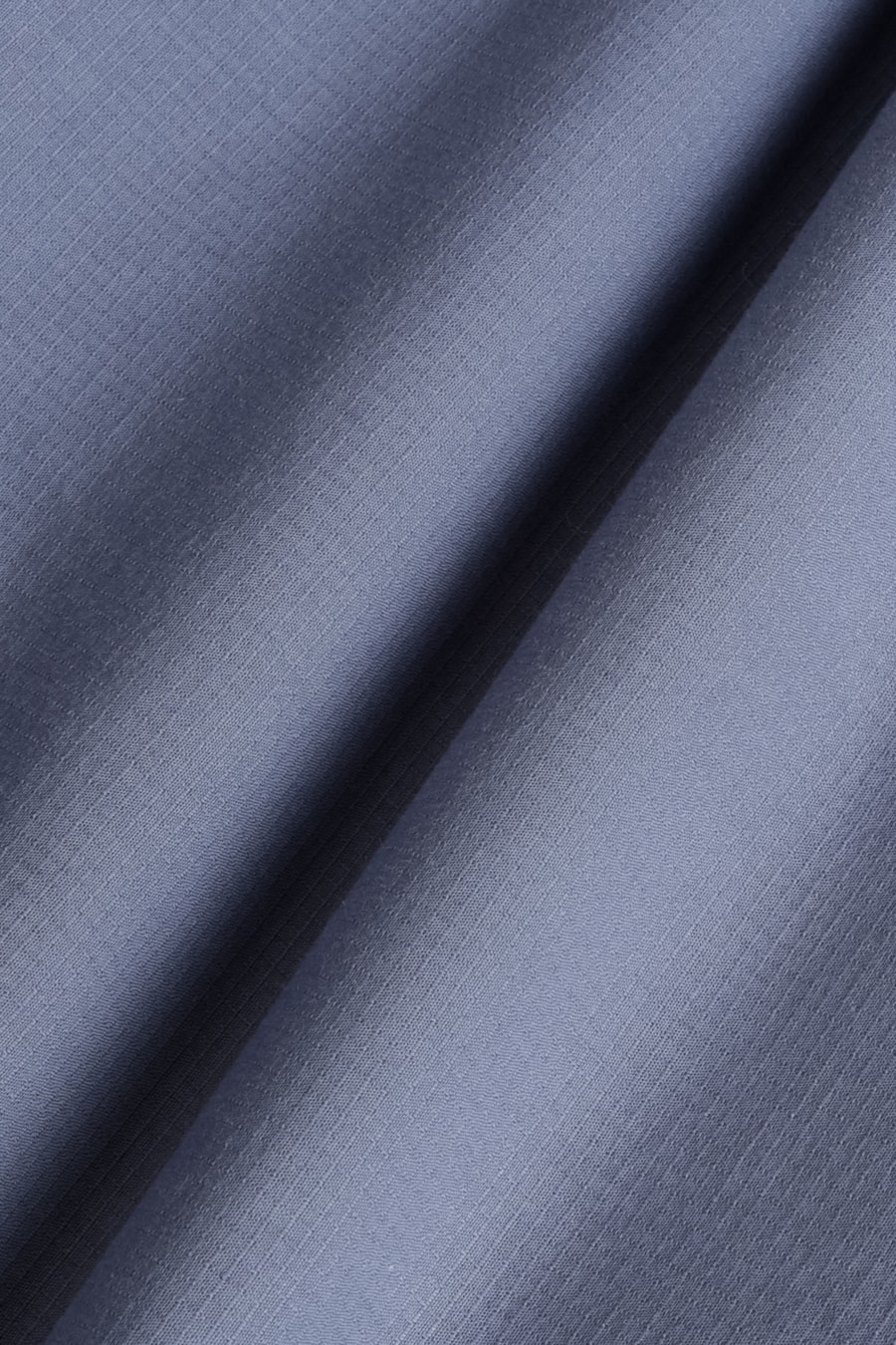 Camisa Manga Curta Textura Quadriculada Mini Azul Jeans — foto 6 de 6