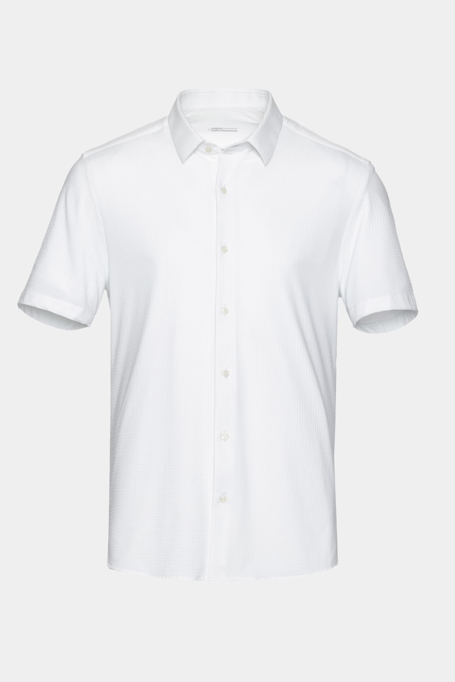 Camisa Manga Curta Texturizada Elastic Wave Branco — foto 6 de 6