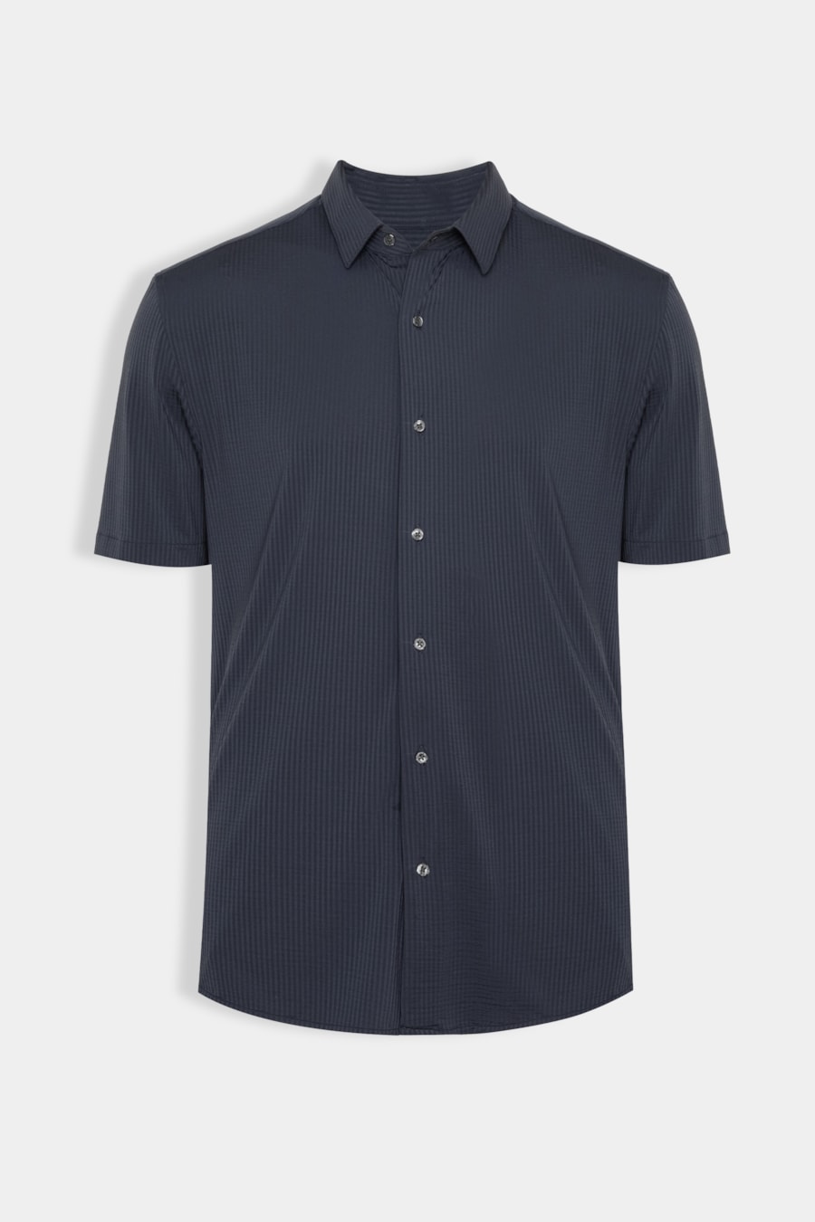 Camisa Manga Curta Texturizada Elastic Wave Marinho — foto 5 de 5